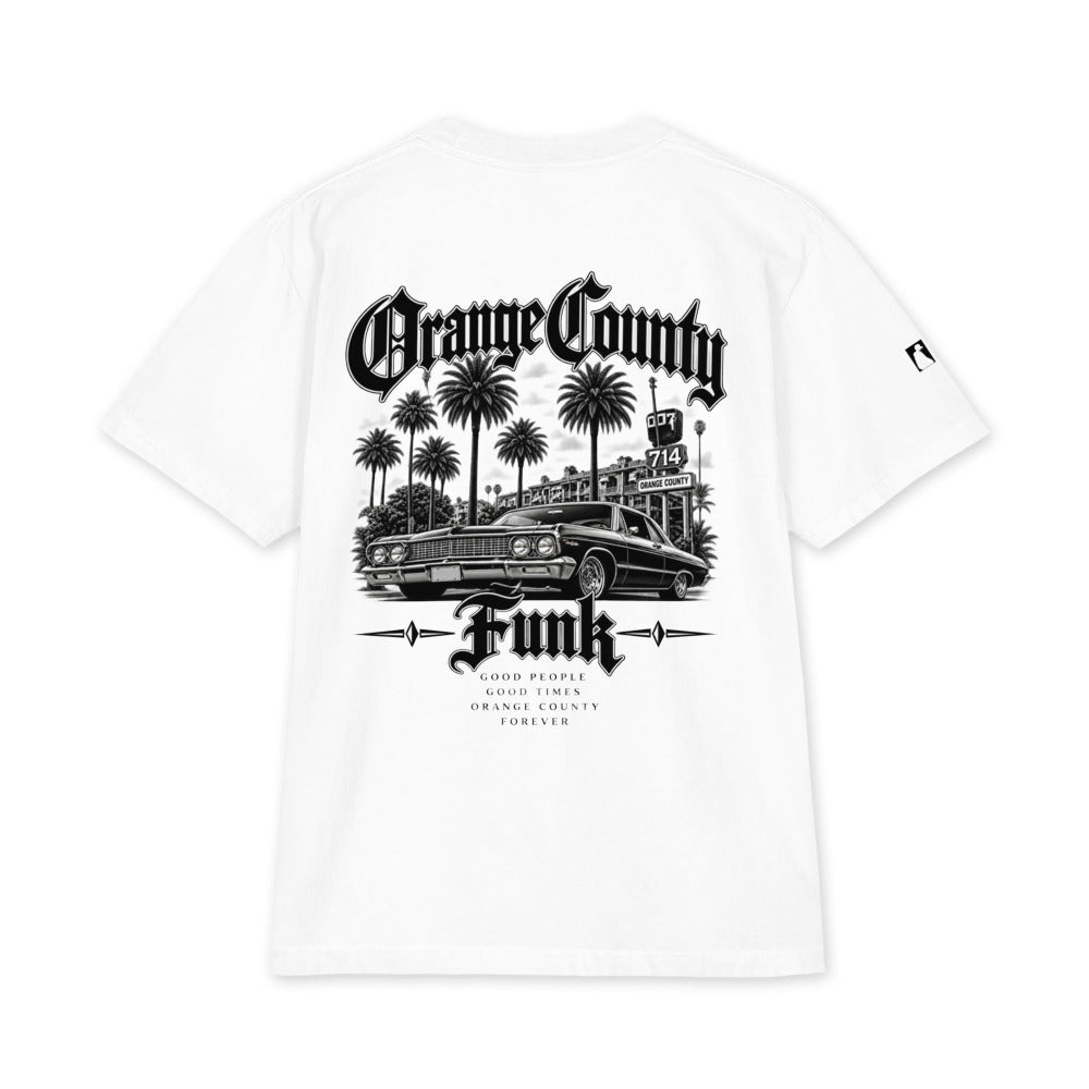 ORANGE COUNTY FUNK -- WHITE ONLY -- Unisex max heavyweight short sleeve